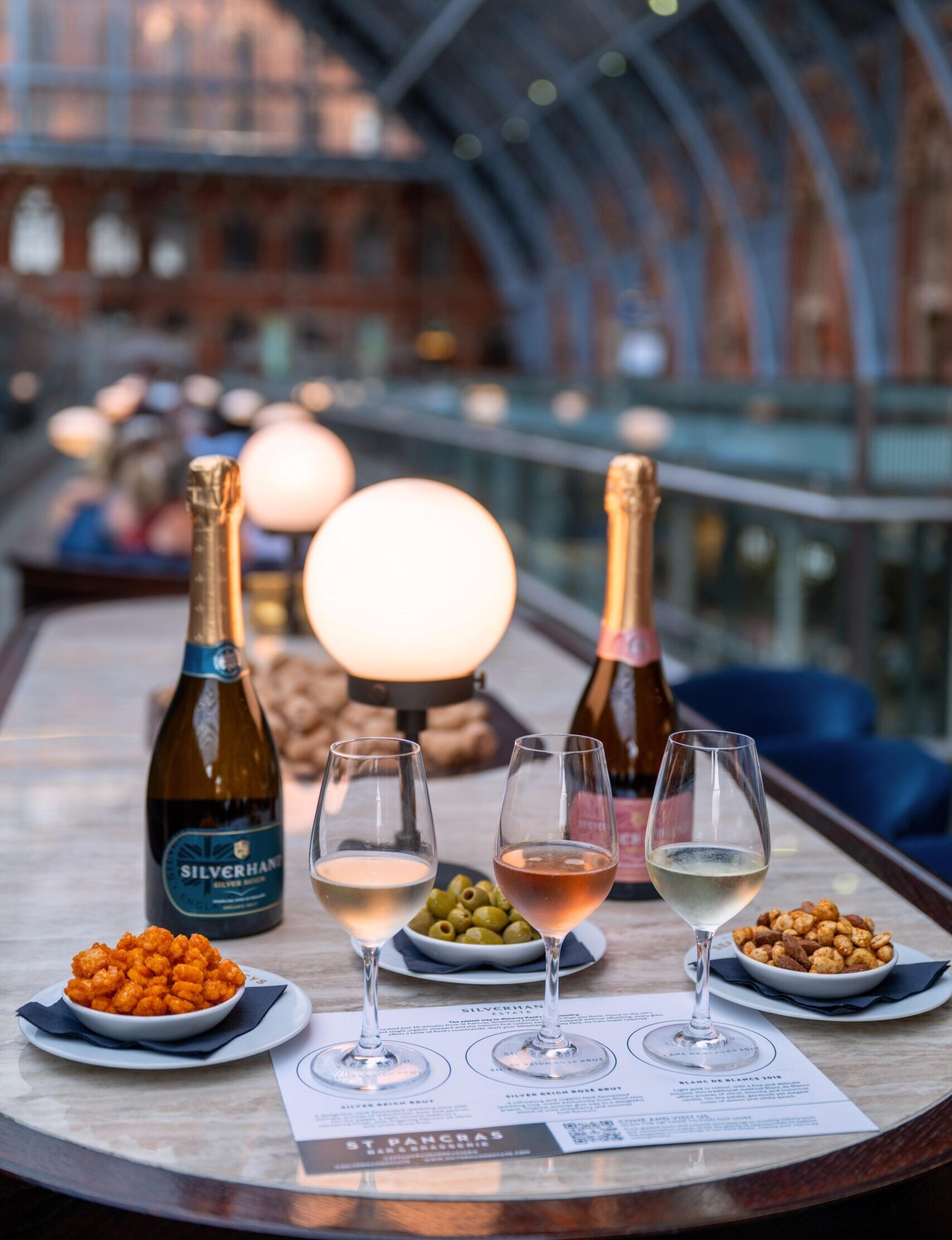 Sparkling Wine Trio with Bar Snacks
