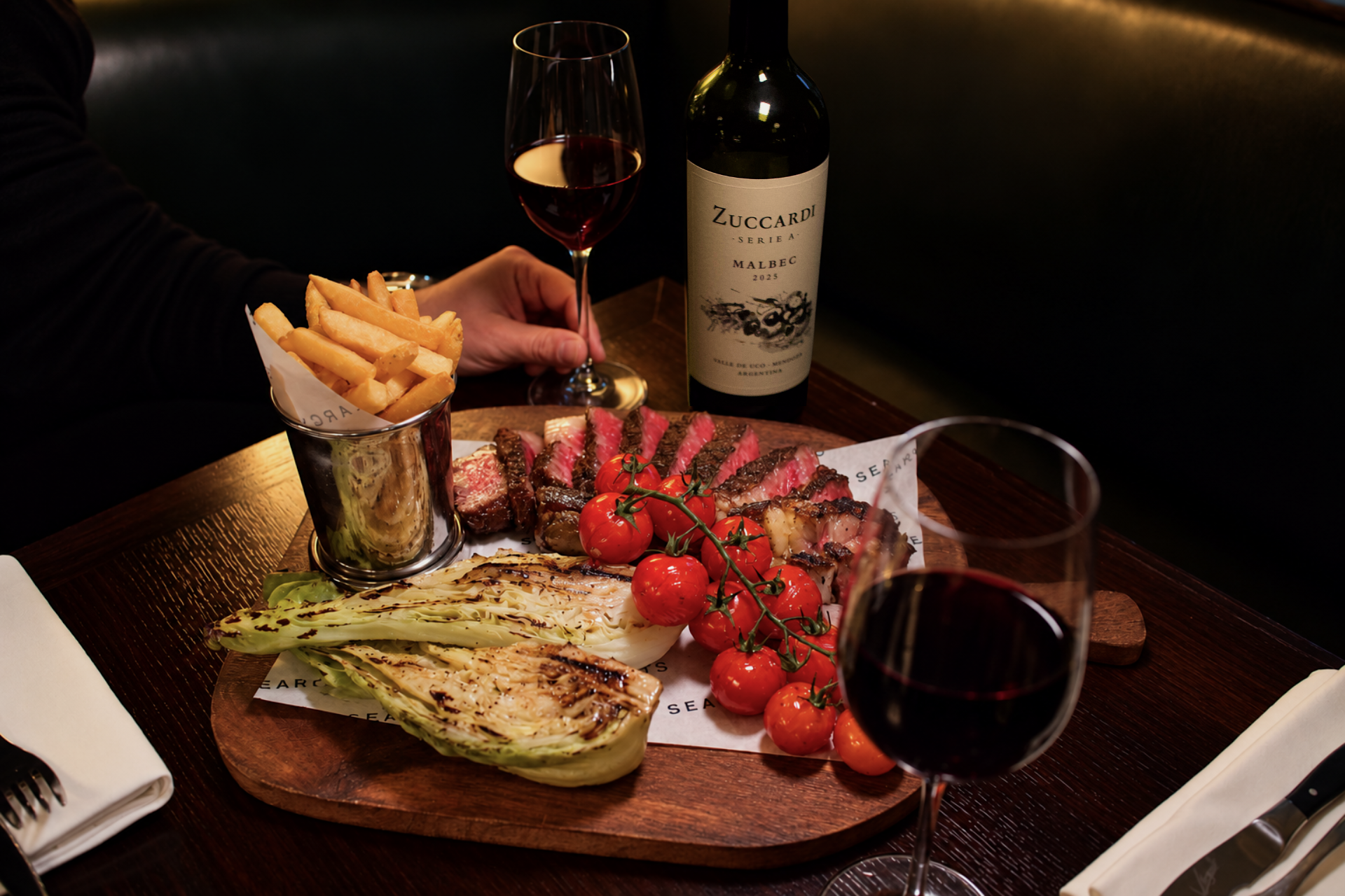Sharing wednesday november offer: Cote de Boeuf and Malbec
